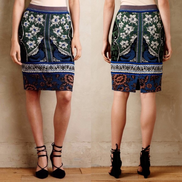 Anthropologie Dresses & Skirts - Anthropologie Moth Jacquard Sweater Skirt